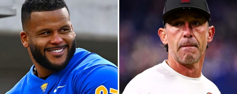 ‘Most we’ve celebrated’ – Kyle Shanahan reveals major 49ers U-turn on Aaron Donald