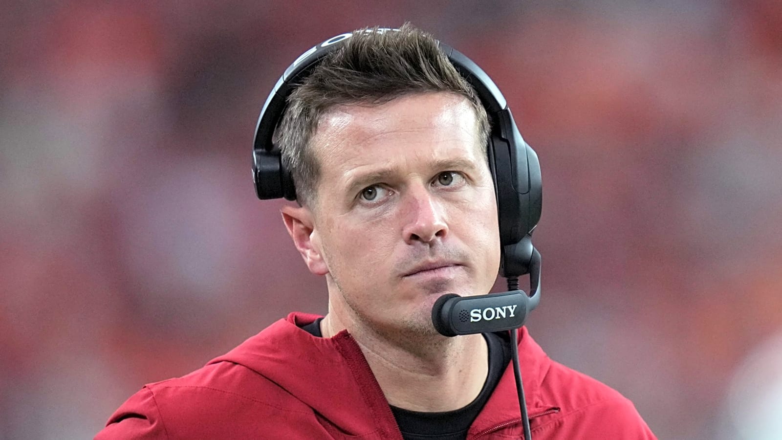 Mike LaFleur explains keeping Jacoby Brissett the Cardinals' starting QB amid Carson Beck chatter
