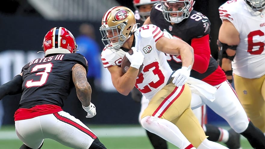 49ers get positive injury update on Christian McCaffrey after Falcons loss