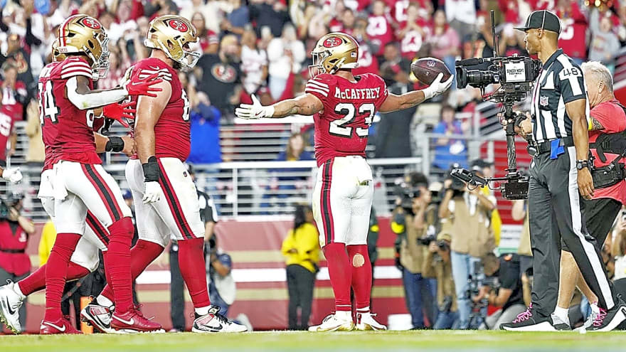 49ers star Christian McCaffrey makes NFL history in win over Falcons