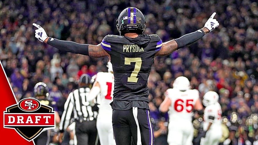 49ers select CB Ephesians Prysock in 4th round of 2026 NFL Draft
