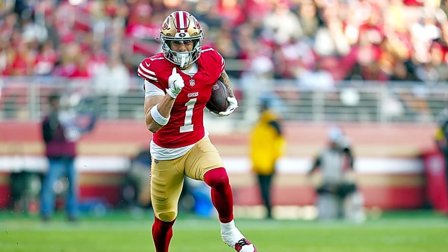 49ers Notebook: Ricky Pearsall gets back to piling stats; Is Trent Williams giving up on his TD dream?; The meaning of 10 wins; Happy Birthday, Kyle Shanahan