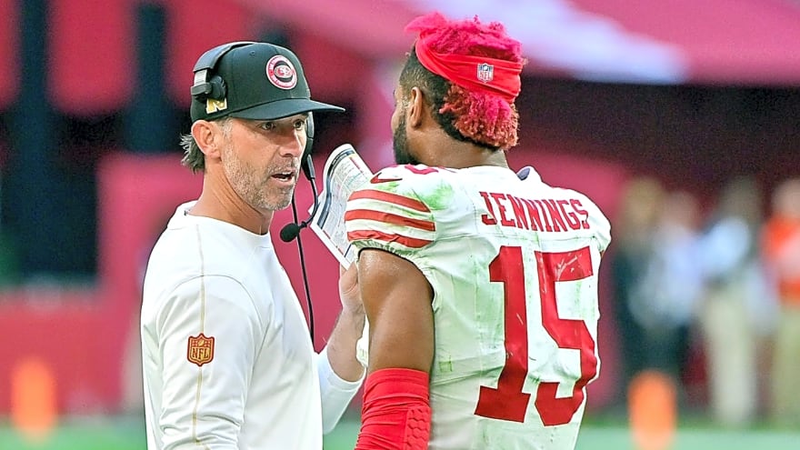 49ers' Kyle Shanahan finds positive in heated sideline moment with Jauan Jennings