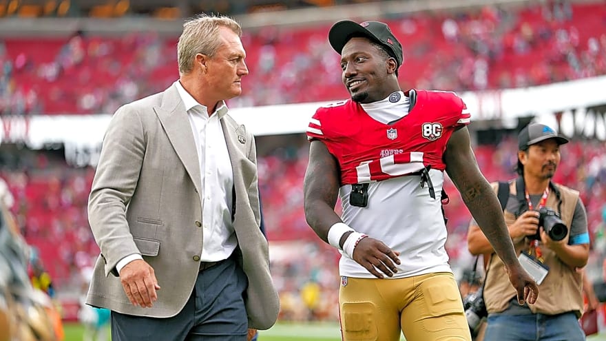 John Lynch on potential 49ers trades: 'We'll always try to improve our team'