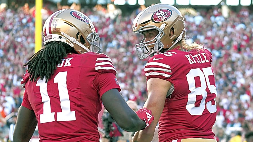 49ers' George Kittle shares candid thoughts on bizarre Brandon Aiyuk situation