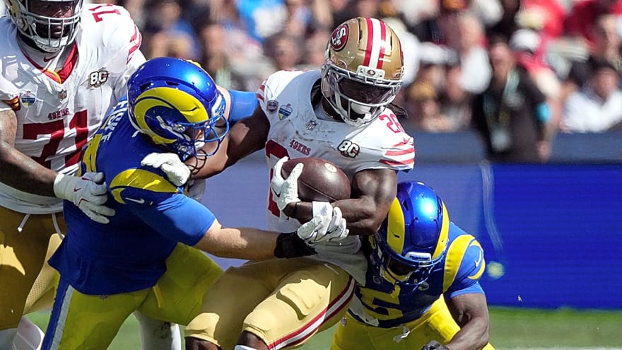 49ers GM John Lynch explains Kaelon Black's role alongside Christian McCaffrey