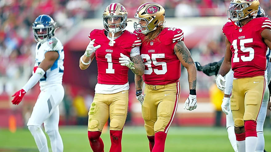 49ers vs. Bears injury report: Kittle sidelined, Pearsall returns, other practice notes