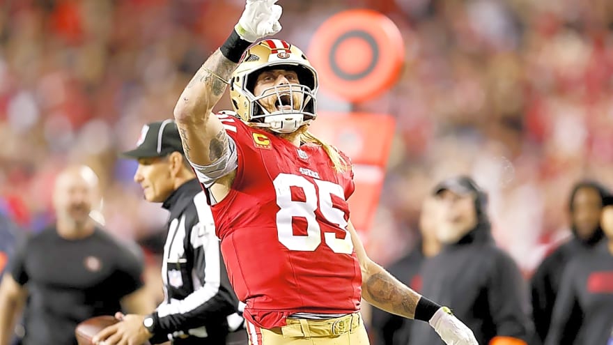 49ers injury updates: John Lynch shares timelines for George Kittle, Nick Bosa, Mykel Williams