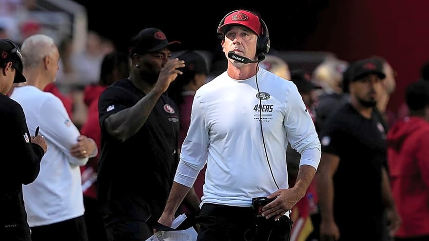 49ers' Kyle Shanahan explains challenge of missing so many players vs. Falcons