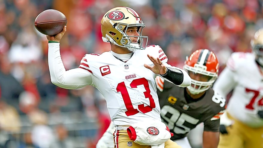 49ers Notebook: Brock Purdy&#39;s dance party; Clelin Ferrell keeps stepping up; Skyy Moore delivers again; Dodging the weather