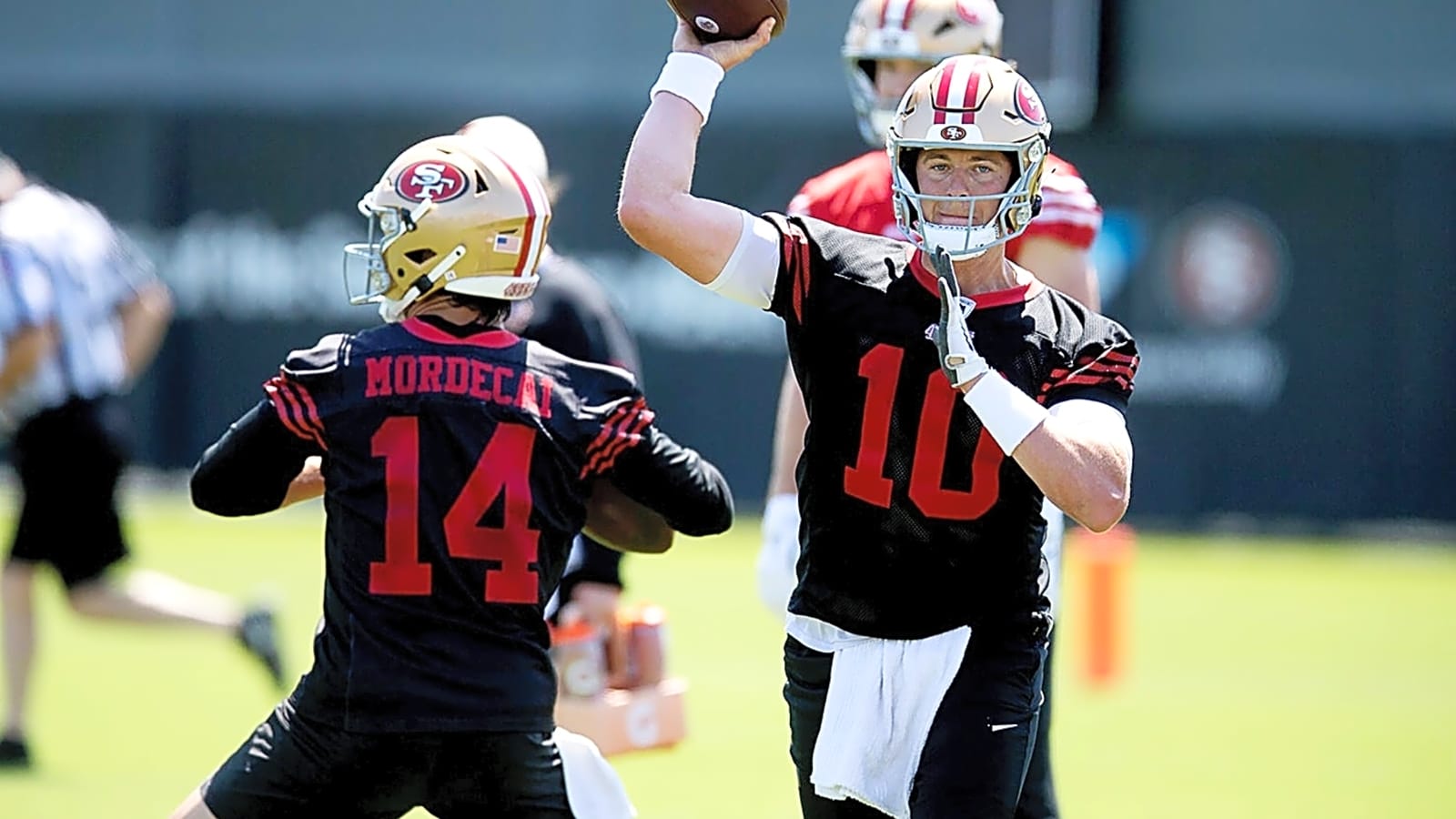 49ers QBs speak: Mac Jones, Tanner Mordecai on learning from Brock Purdy