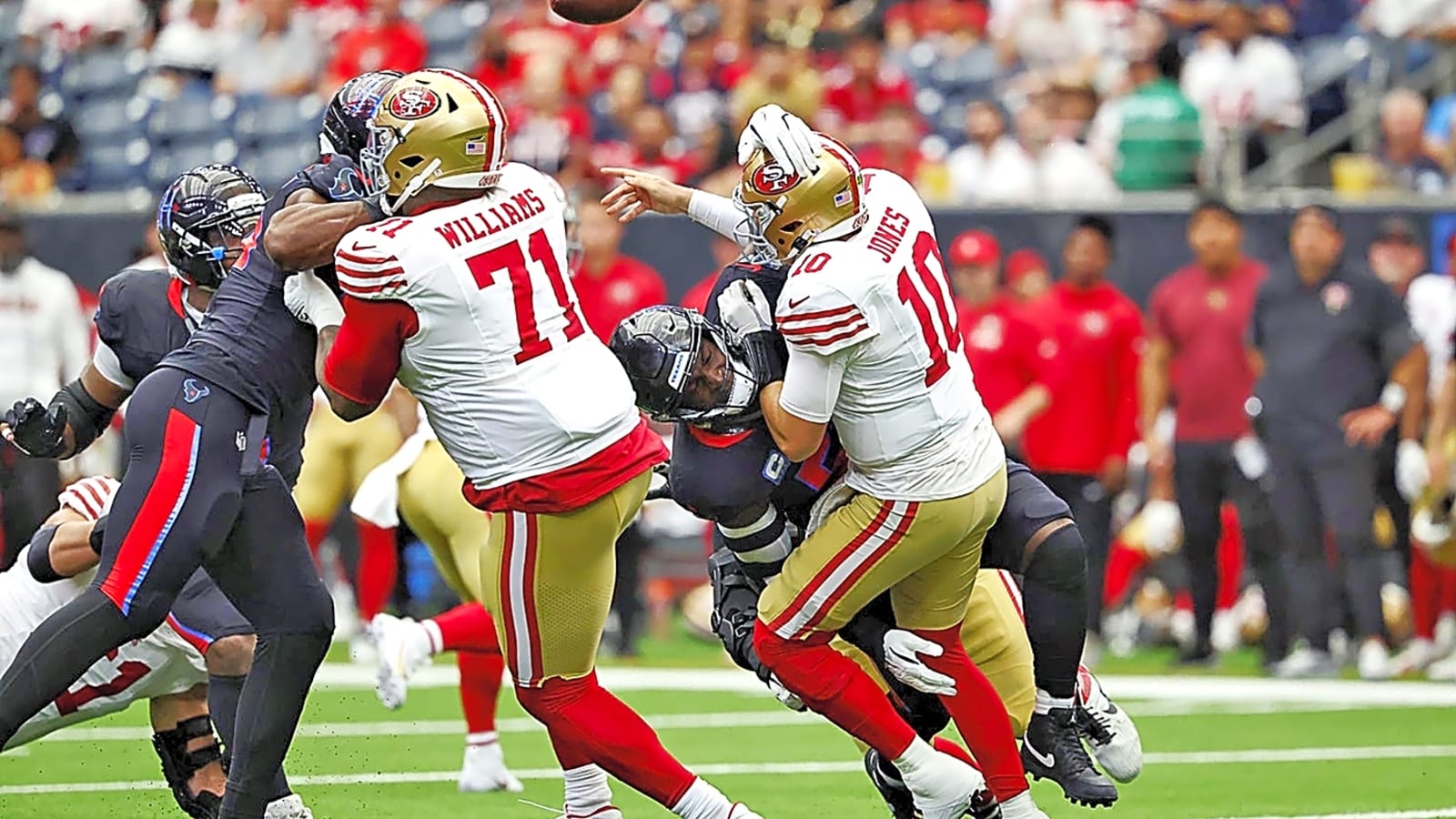 49ers vs. Texans PFF grades: Best and worst from the game, plus snap counts