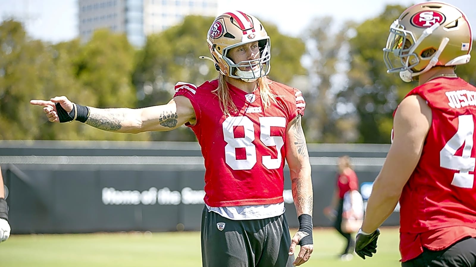 George Kittle talks Robert Saleh&#39;s return to 49ers, Brock Purdy&#39;s value