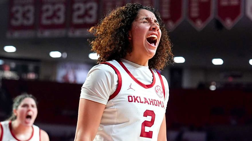 Late-game heroics from Aaliyah Chavez power No. 16 Oklahoma women to upset win over No. 2 South Carolina