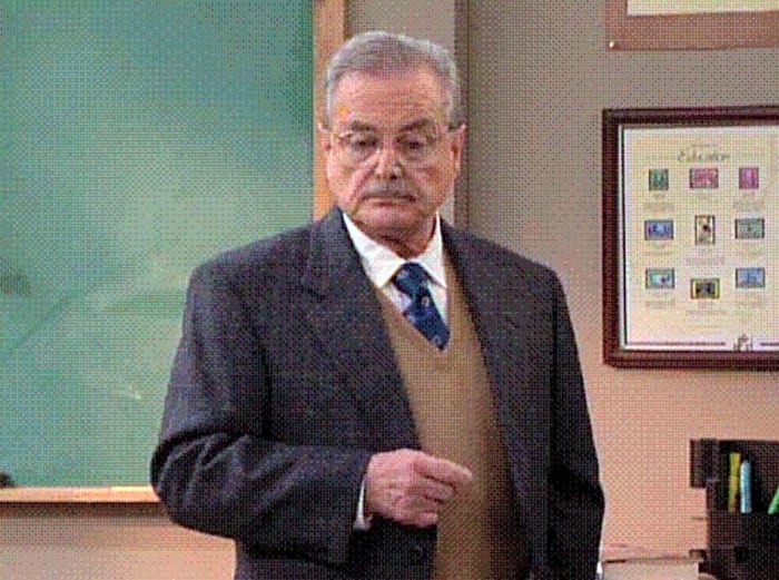 When Mr. Feeny bids his students farewell in 'Boy Meets World'