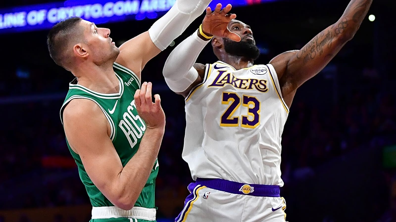 LeBron James makes history twice in Lakers' loss to Celtics 