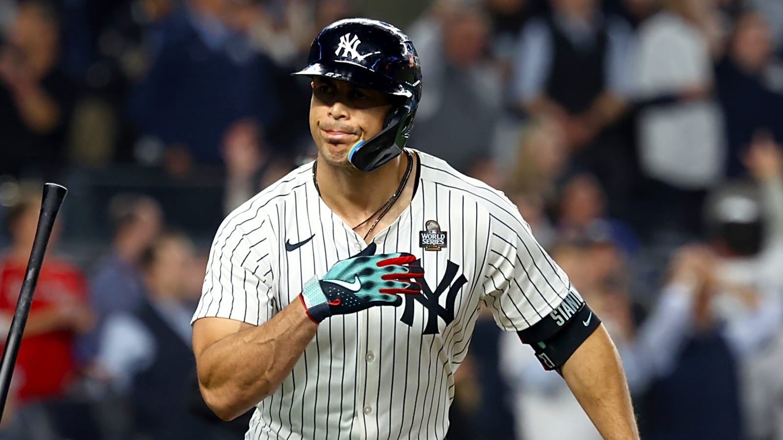 Yankees DH Giancarlo Stanton provides positive injury update