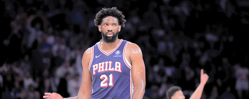 Sixers’ Joel Embiid questions Mikal Bridges contact after hit to midsection