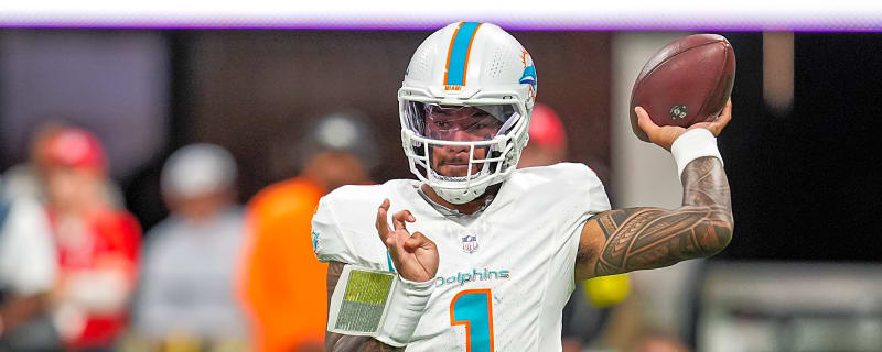 Tua Tagovailoa played better with a visor and badly swollen eye