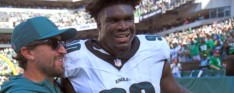 Eagles D-lineman shows off speed in walk-off win vs. Rams