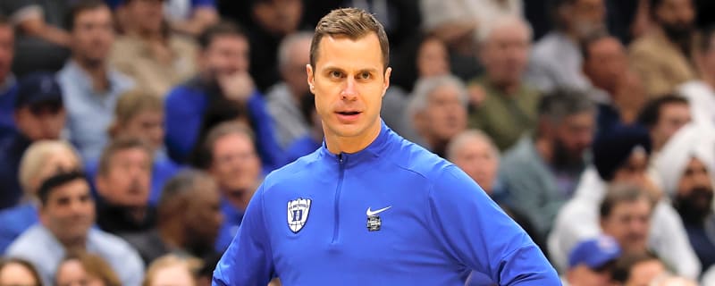 Jon Scheyer was in hell during his live reaction to Duke’s last-second choke job