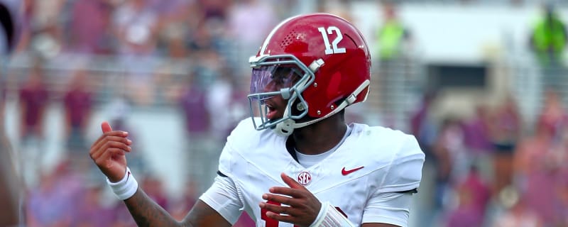 Alabama QB Keelon Russell reacts to the officiating following loss to Georgia