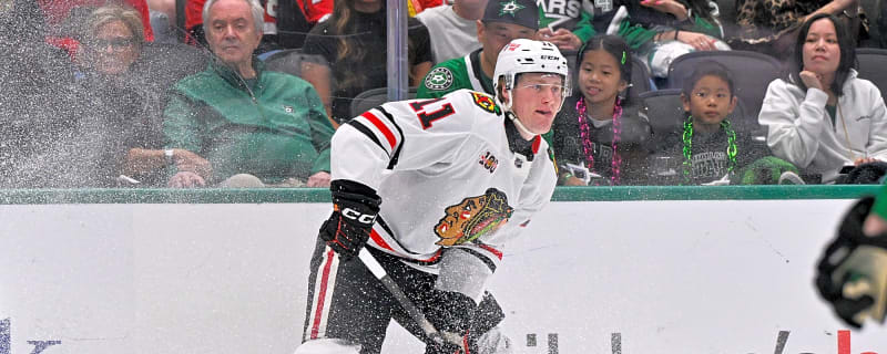 Blackhawks’ Oliver Moore Out Multiple Weeks