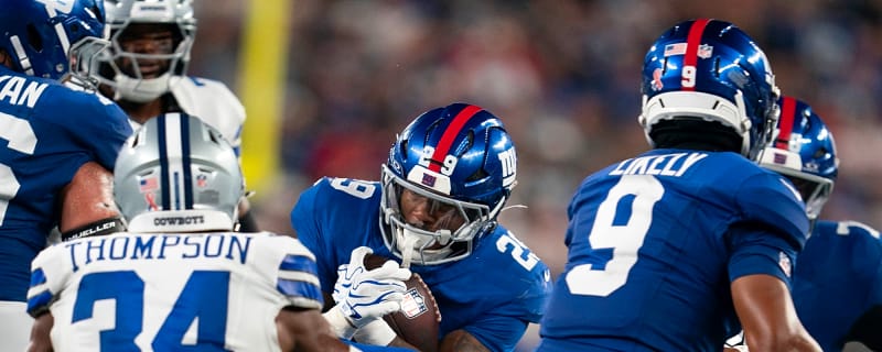 Giants Running Back Tyrone Tracy Battling Flu Ahead of Monday Night Clash with Rams