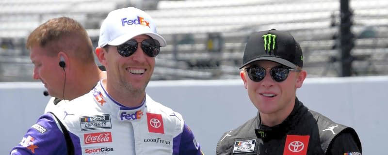Joe Gibbs Racing teammates collide in NASCAR playoff race