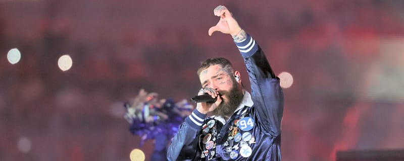 Post Malone was loving his time at AT&T Stadium after Cowboys game