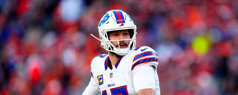 Video shows Josh Allen on crutches at Joe Brady’s press conference