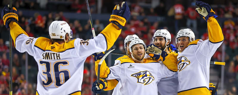 Predators Score in Last Minute to Snap Flames’ 3-Game Win Streak
