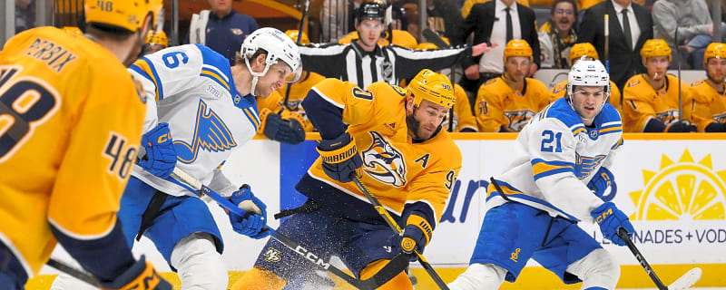 Blues Let 5-1 Lead Slip Away in Stunning Loss to Predators