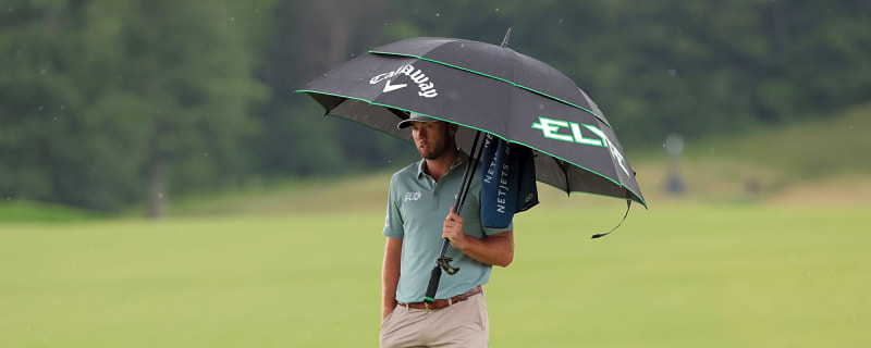 U.S. Open suspended due to lightning, rain causing pooling at Oakmont
