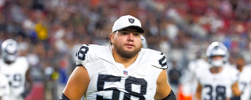 Raiders G Jackson Powers‑Johnson could miss remainder of season