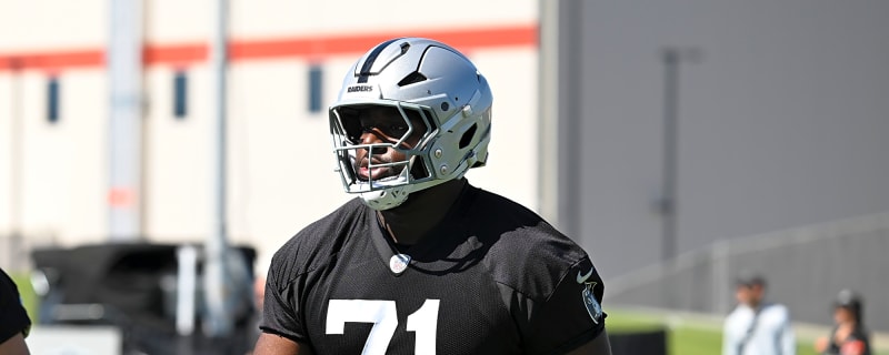 Las Vegas Raiders position coach is giving a player praise that the fan base feels could lose a battle in training camp