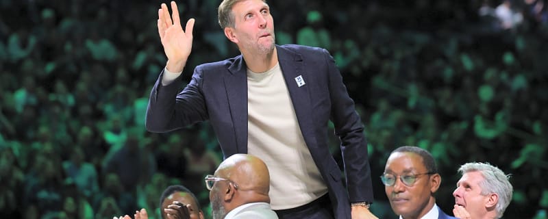 'Been a Pleasure': Dirk Nowitzki Buries 23 Years of Rivalry With Udonis Haslem on Live TV, Thanks to Taylor Rooks