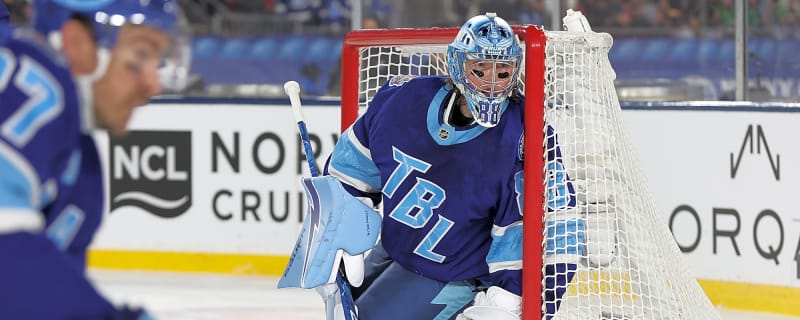 Andrei Vasilevskiy had words for Jeremy Swayman after their historic goalie fight