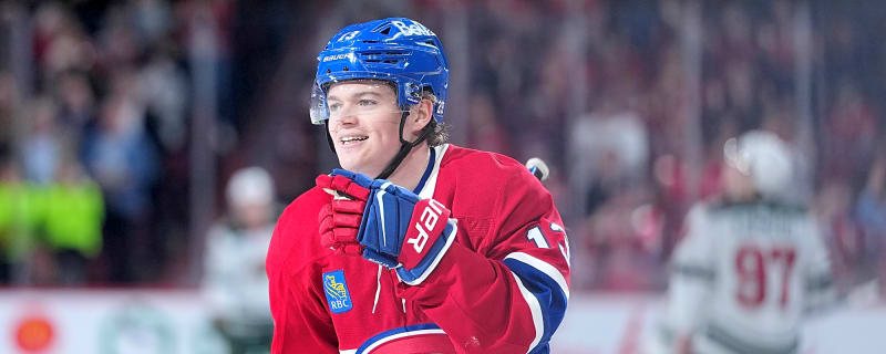 Hat trick in less than two periods for Cole Caufield