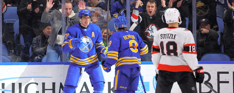‘You’re excited to be around him’: Thompson on the energy Benson brings to the Sabres