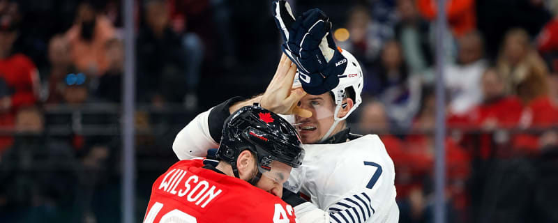 Tom Wilson steps up in gold medal game with massive hit