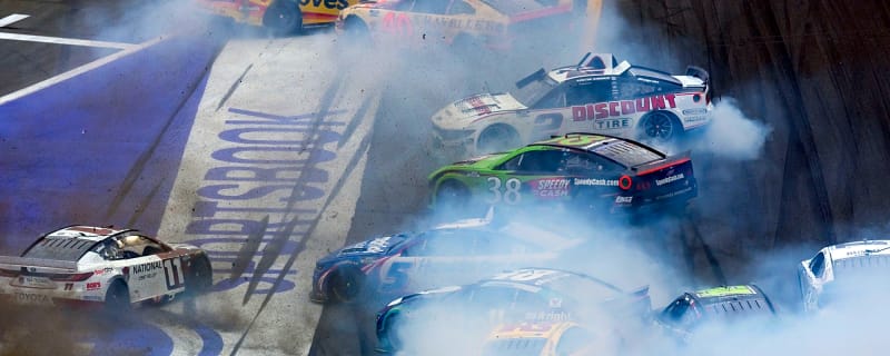 Stage 2: Allgaier And Hamlin Tangle In Shocking Wreck