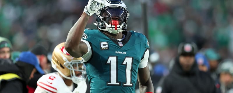 AJ Brown, Nick Sirianni have a heated exchange during playoff game