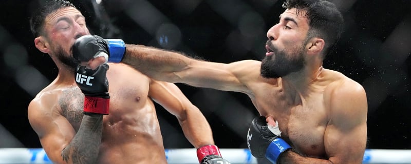 Farid Basharat competing at UFC 329 on final contract fight