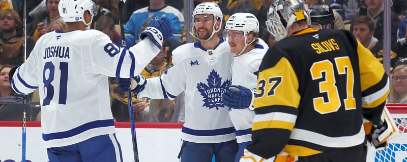 Instant Reaction: Maple Leafs’ supporting cast finally breaks out in 7-2 victory vs. Penguins