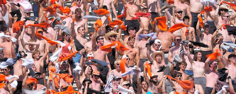 Oklahoma State Fans Have Tried to Top Their Shirtless Viral Moment From Week 7