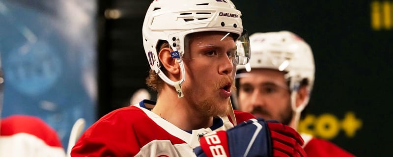 Is Kaiden Guhle injured? A puzzling scene in Brossard