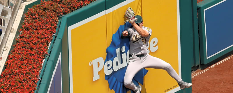 The A’s Gold Glove Finalist Literally Came Out of Left Field