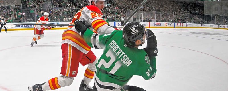 Flames’ Ryan Strome fined for cross-checking Stars’ Jason Robertson