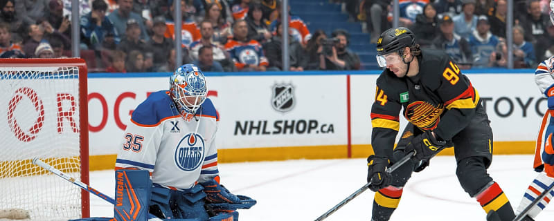 Oilers aid Canucks tanking efforts, depth scoring steps up without Draisaitl, and Tristan Jarry’s shutout